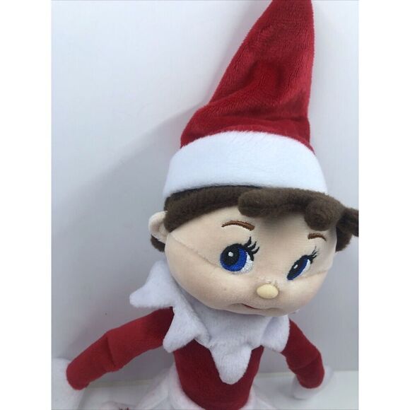 Elf on the Shelf Plush 14" Girl Doll 2010 Ruffled Skirt Snowflakes Christmas Toy - Picture 4 of 16